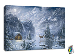 Nordic Night 18x24 Fully Illuminated LED Wall Art