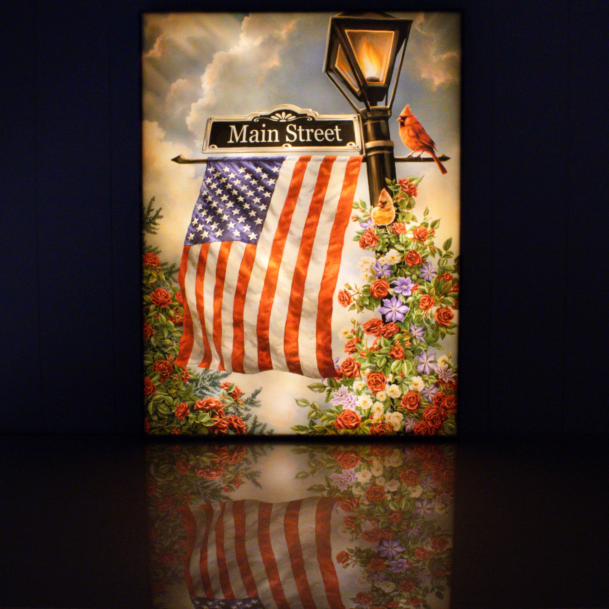 Main Street USA 18x24 Fully Illuminated LED Wall Art