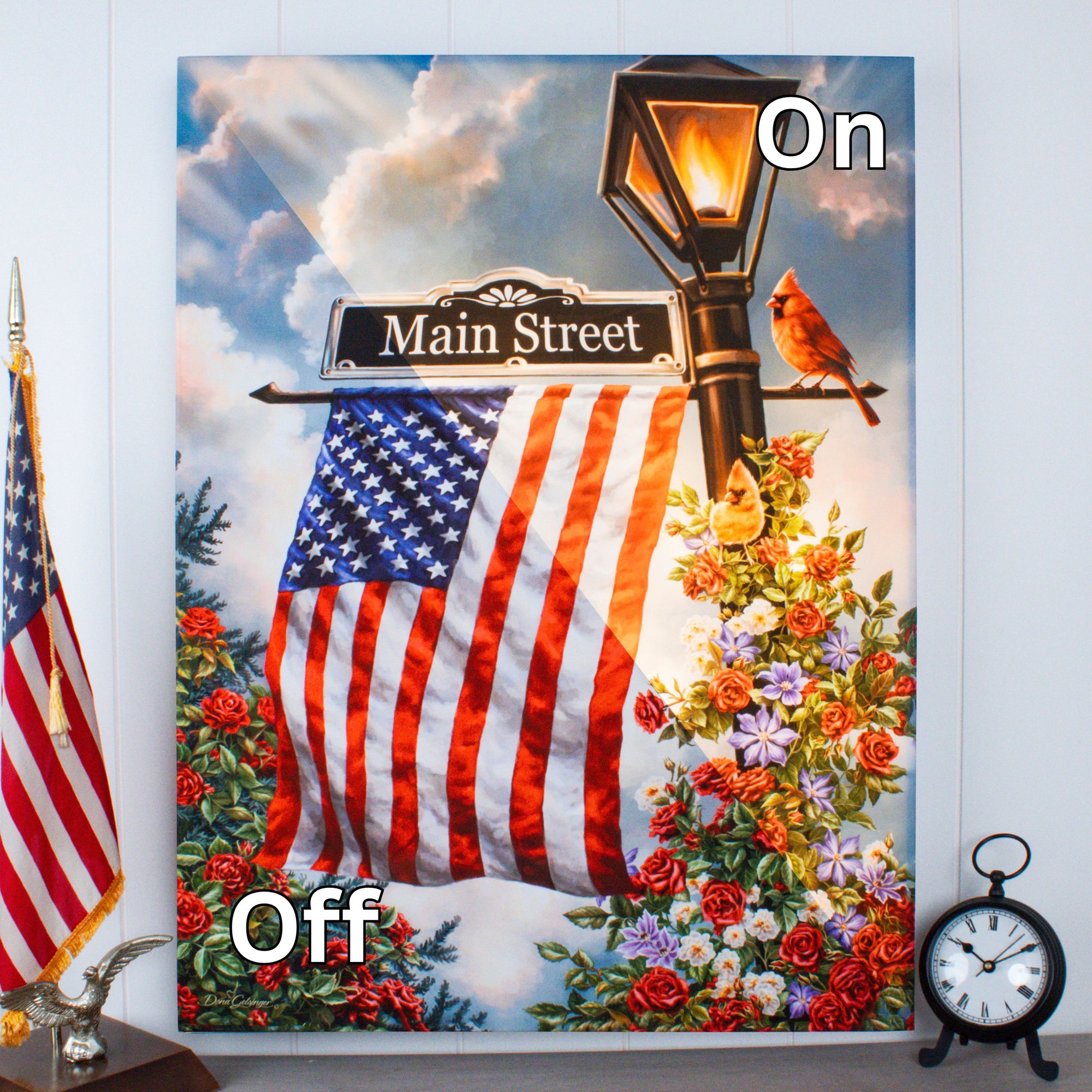 Main Street USA 18x24 Fully Illuminated LED Wall Art