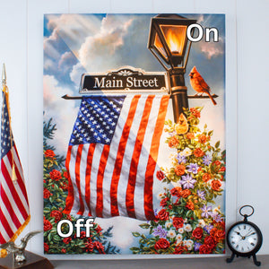 Main Street USA 18x24 Fully Illuminated LED Wall Art