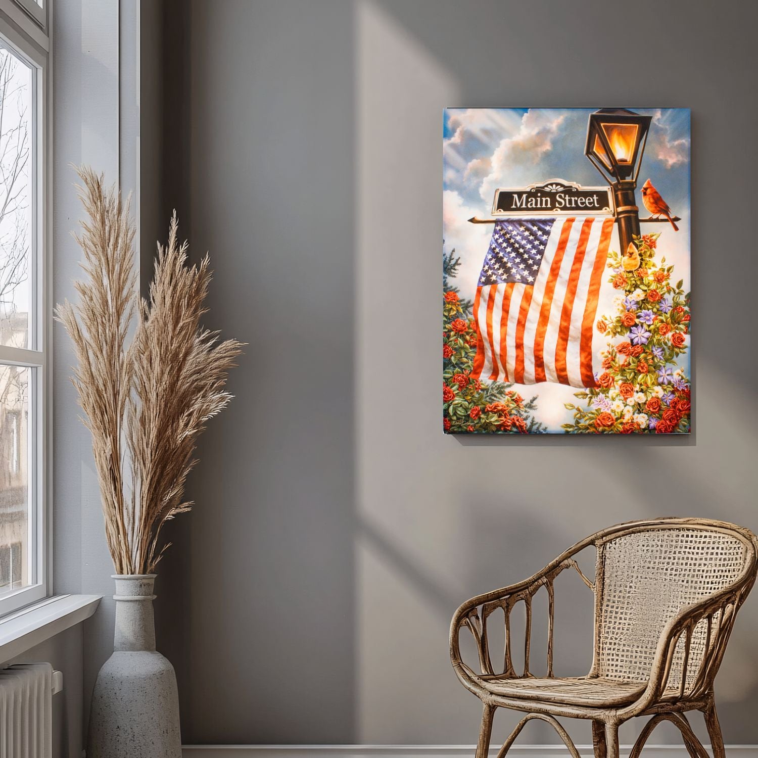 Main Street USA 18x24 Fully Illuminated LED Wall Art