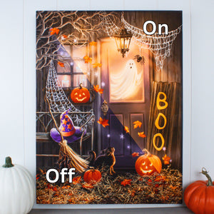 Boo 18x24 Fully Illuminated LED Wall Art