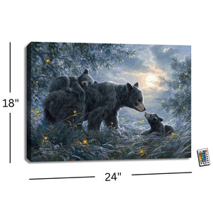 Time to Rest 18x24 Fully Illuminated LED Wall Art