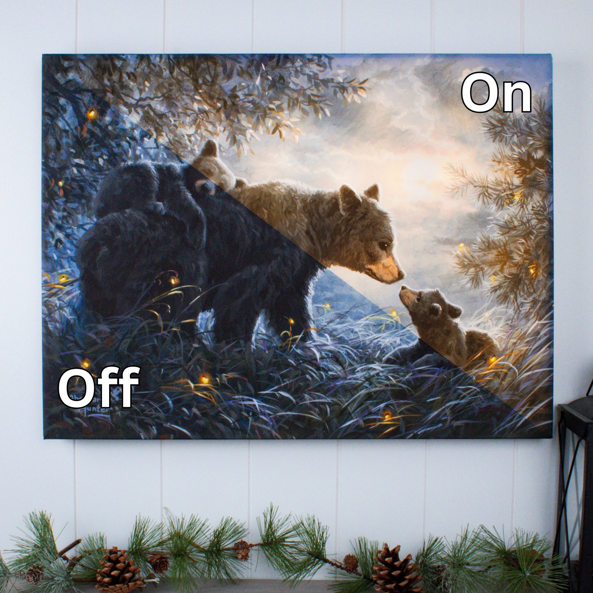 Time to Rest 18x24 Fully Illuminated LED Wall Art