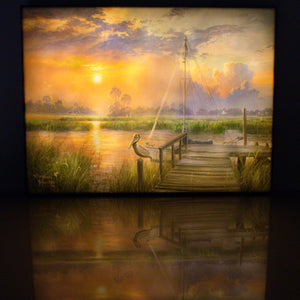 Inlet Solitude 18x24 Fully Illuminated LED Wall Art
