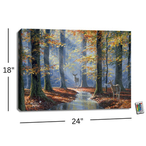 October Courtship 18x24 Fully Illuminated LED Wall Art