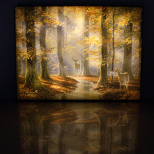 October Courtship 18x24 Fully Illuminated LED Wall Art