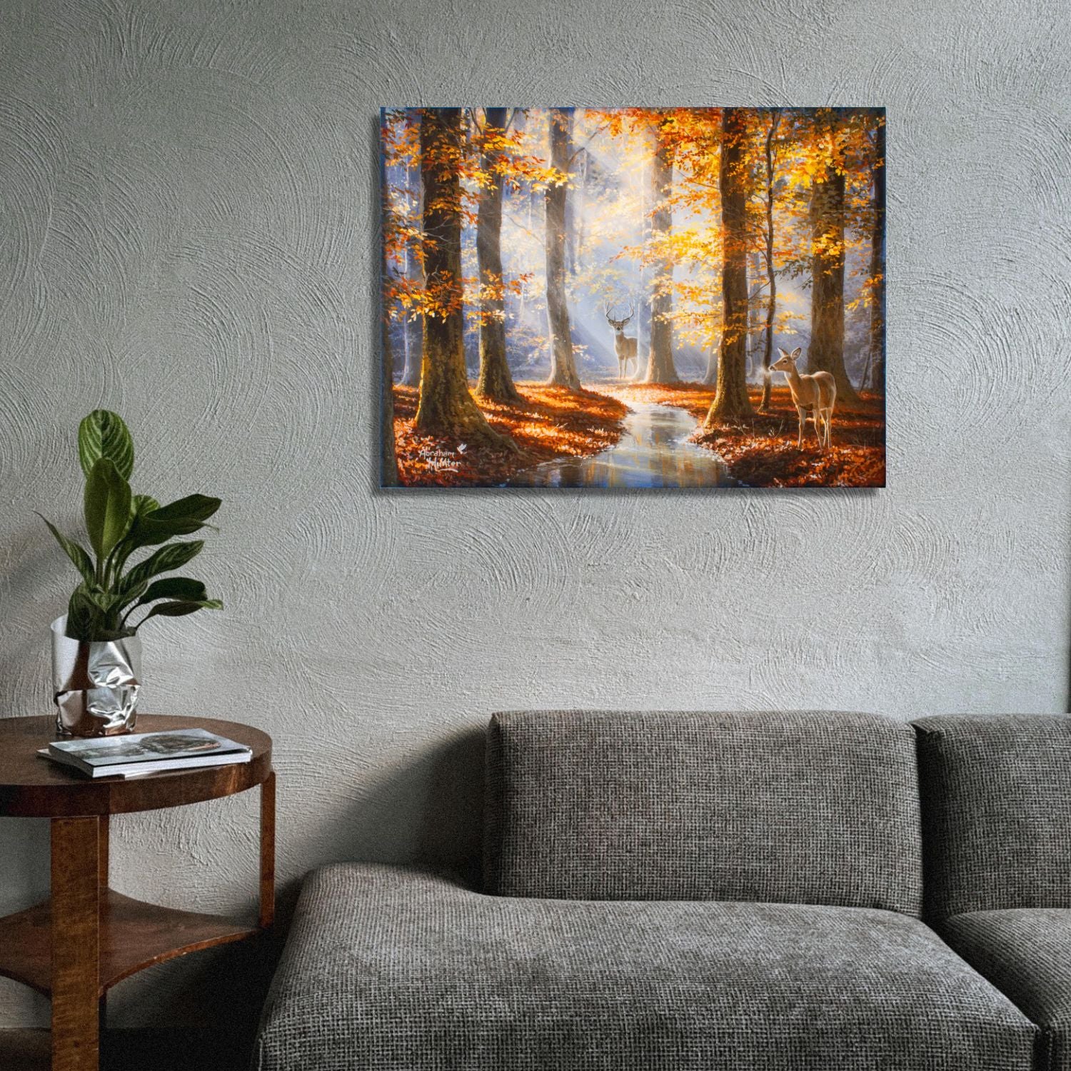 October Courtship 18x24 Fully Illuminated LED Wall Art