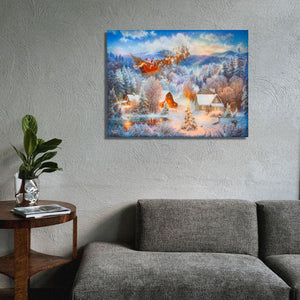 Night Before Christmas 18x24 Fully Illuminated LED Wall Art