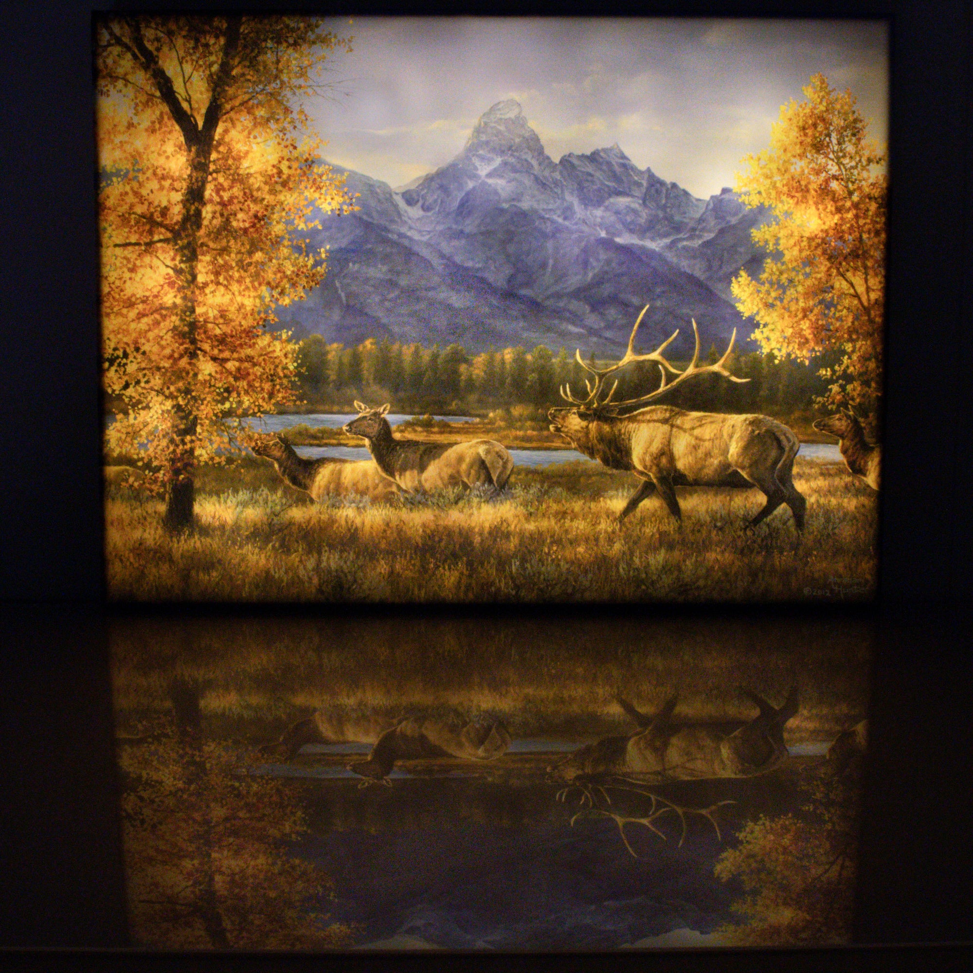 Teton Range 18x24 Fully Illuminated LED Wall Art