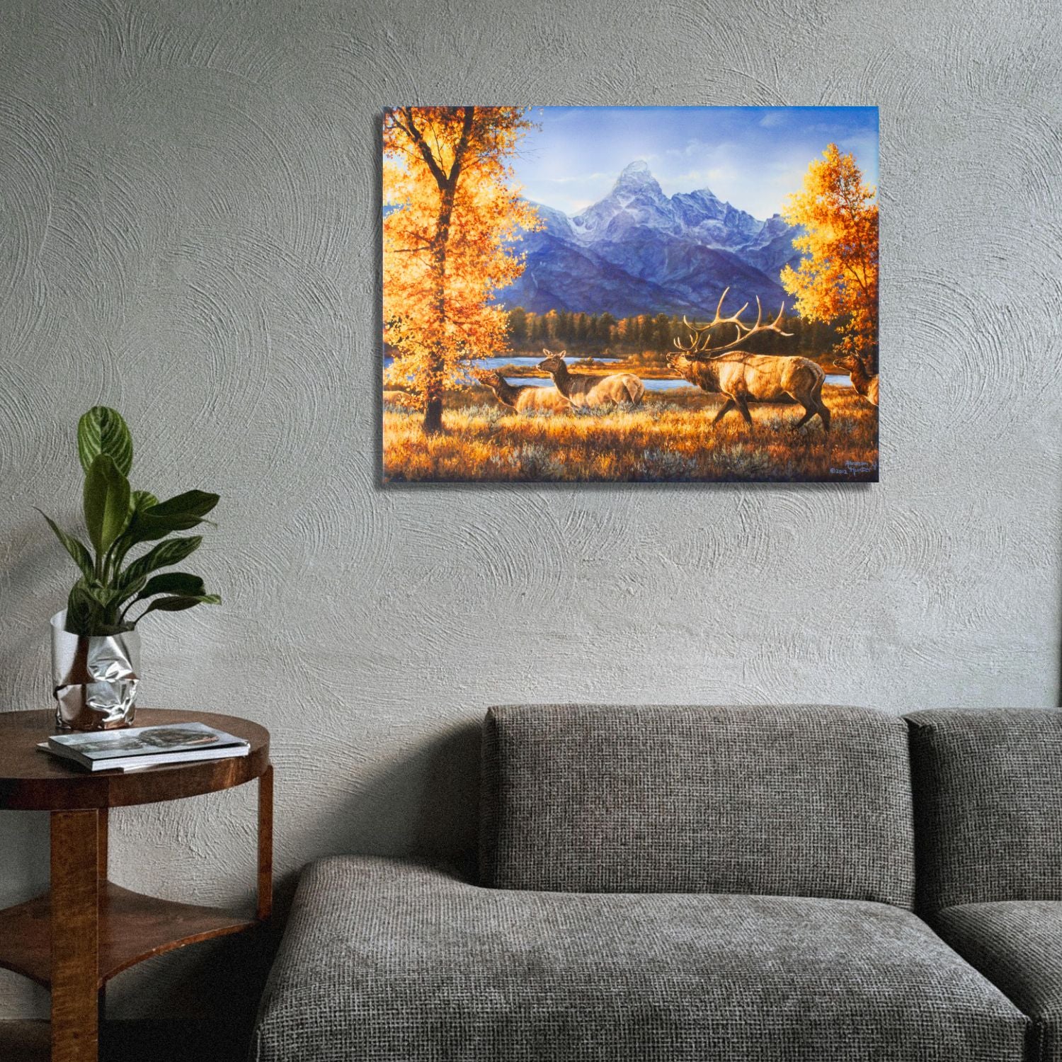 Teton Range 18x24 Fully Illuminated LED Wall Art