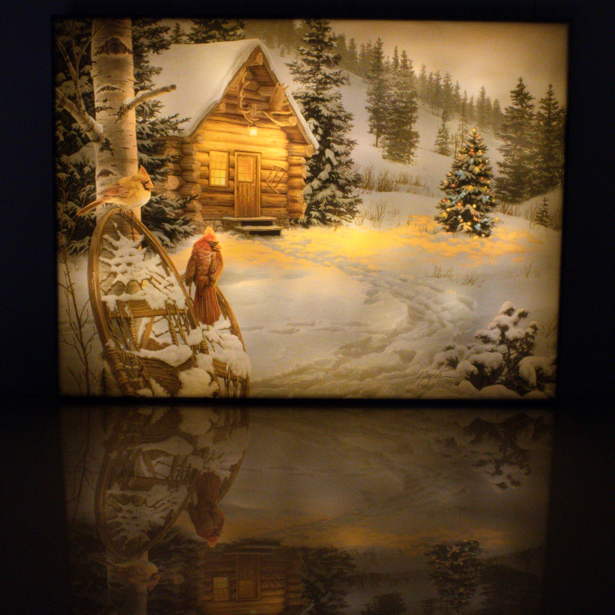 Winter Colors 18x24 Fully Illuminated LED Wall Art