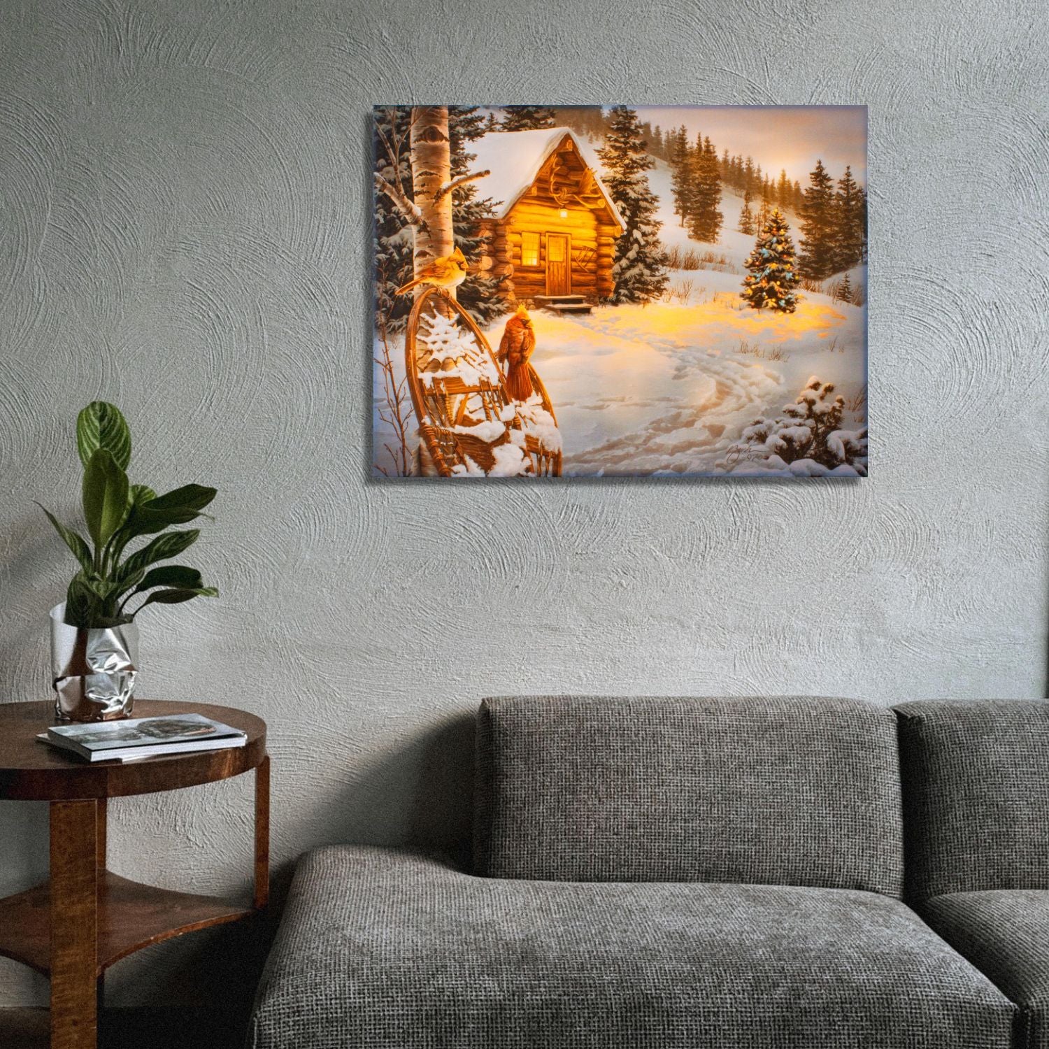 Winter Colors 18x24 Fully Illuminated LED Wall Art