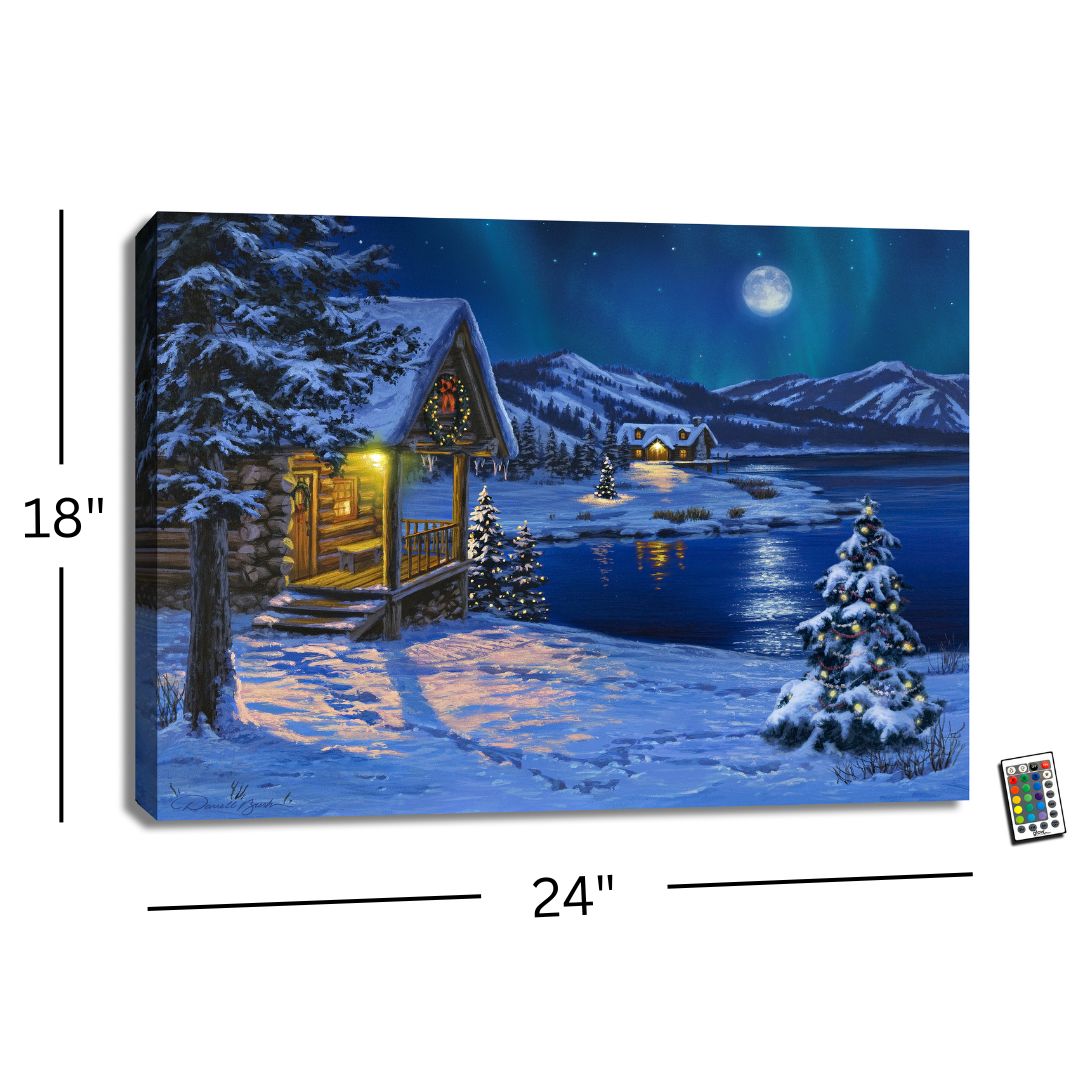 Moonrise 18x24 Fully Illuminated LED Wall Art