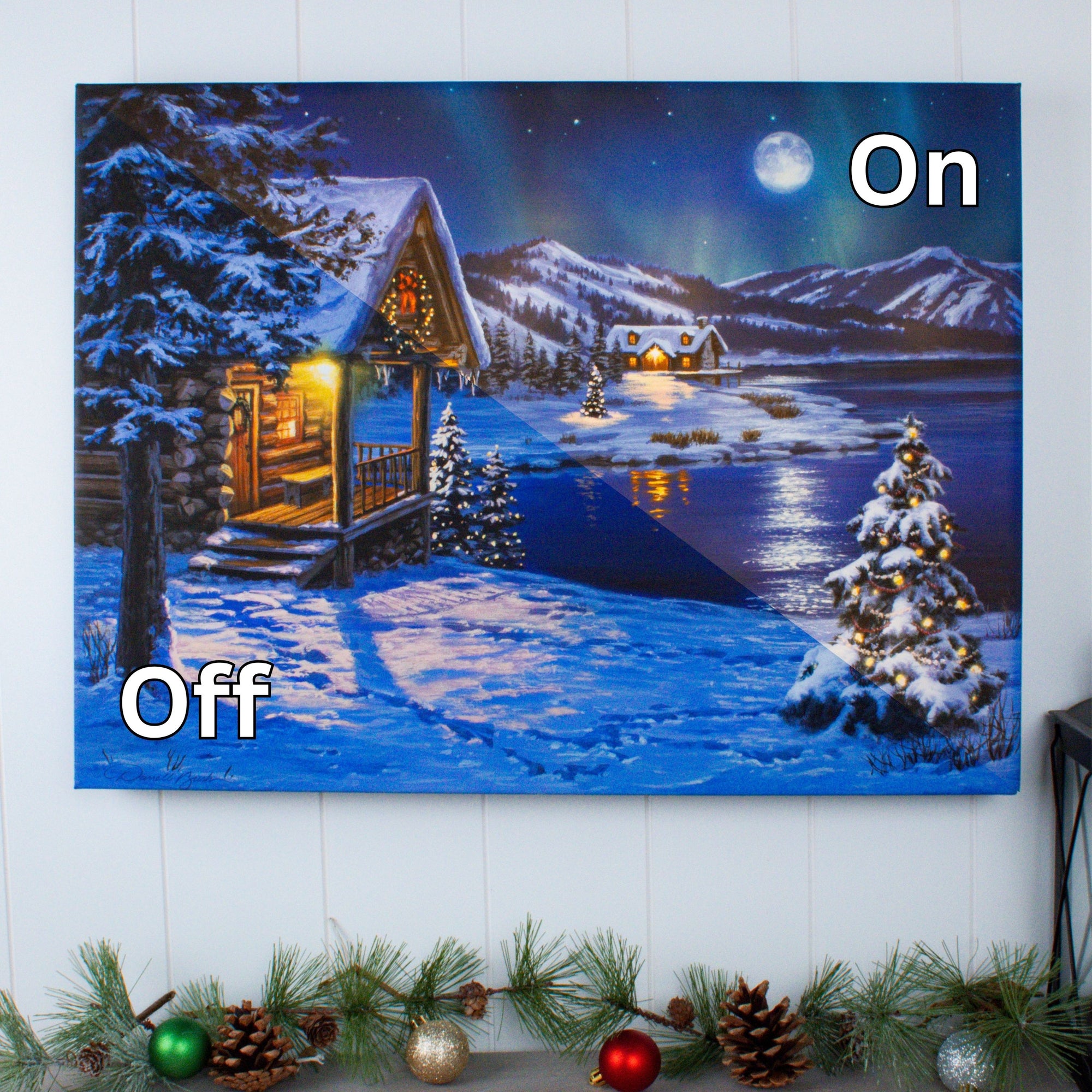 Moonrise 18x24 Fully Illuminated LED Wall Art