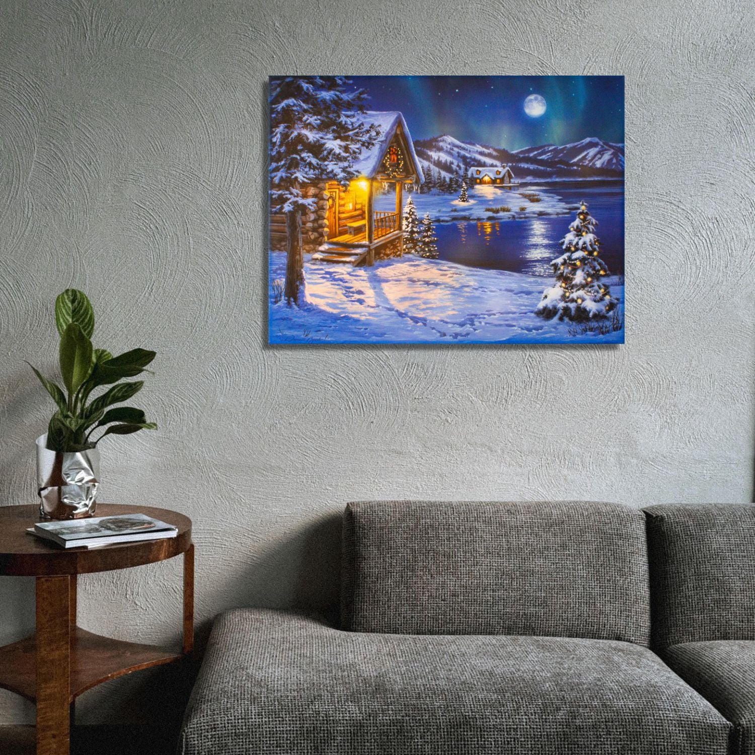 Moonrise 18x24 Fully Illuminated LED Wall Art