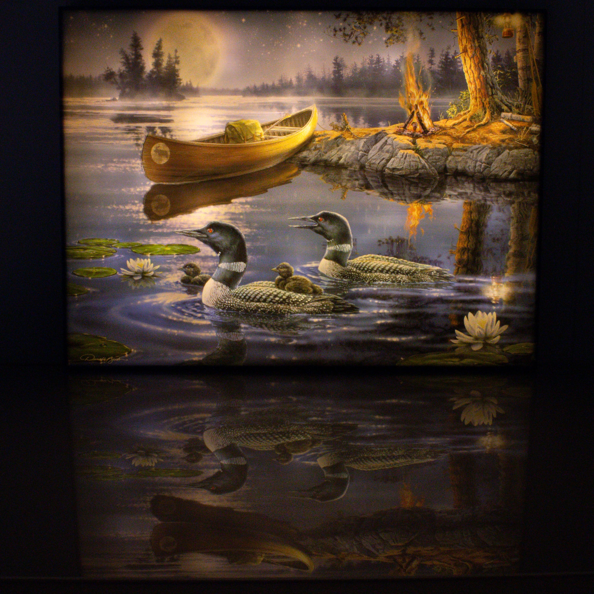 Time to Reflect 18x24 Fully Illuminated LED Wall Art