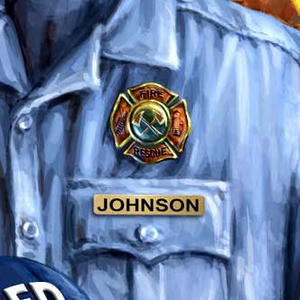 Firefighter - Personalized LED Illuminated Wall Art