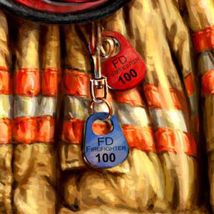 Firefighter - Personalized LED Illuminated Wall Art