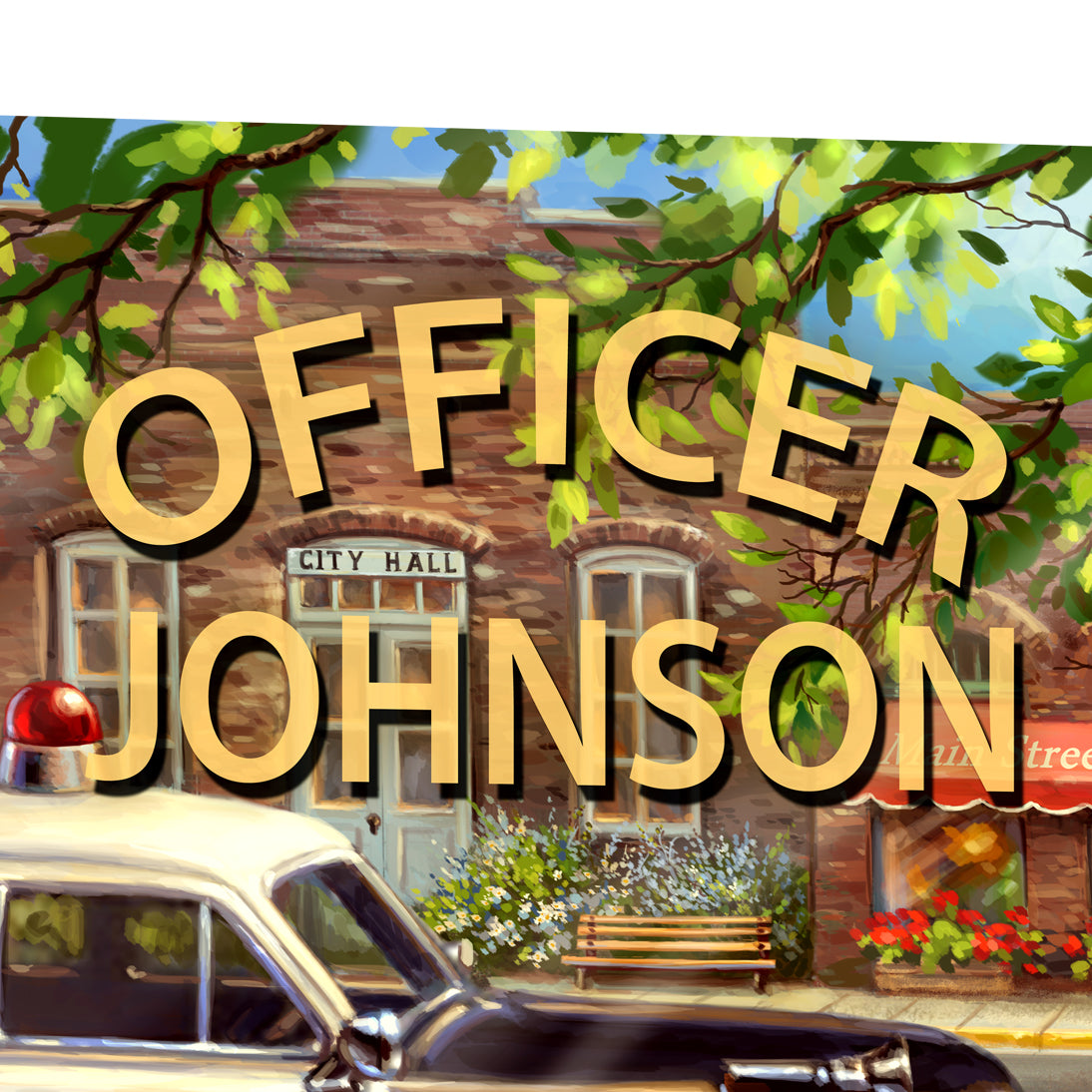 Law Enforcement- Personalized Illuminated LED Wall Art