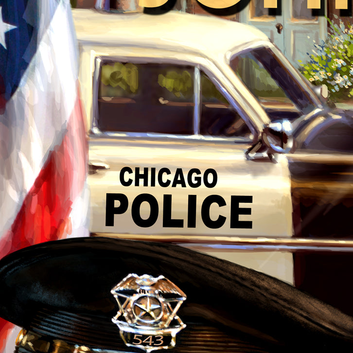 Law Enforcement- Personalized Illuminated LED Wall Art