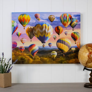 Hot Air Balloons 18x24 Fully Illuminated LED Wall Art