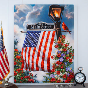 Main Street USA 18x24 Fully Illuminated LED Wall Art