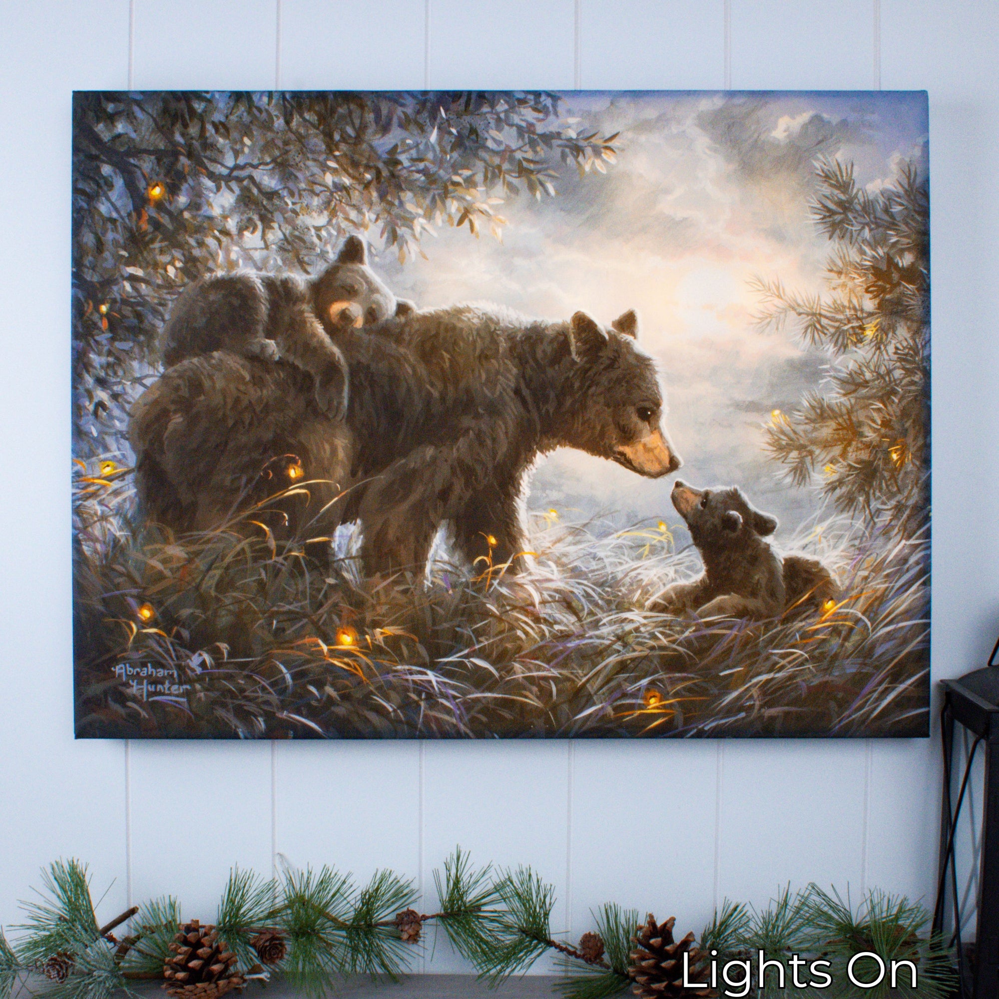 Time to Rest 18x24 Fully Illuminated LED Wall Art