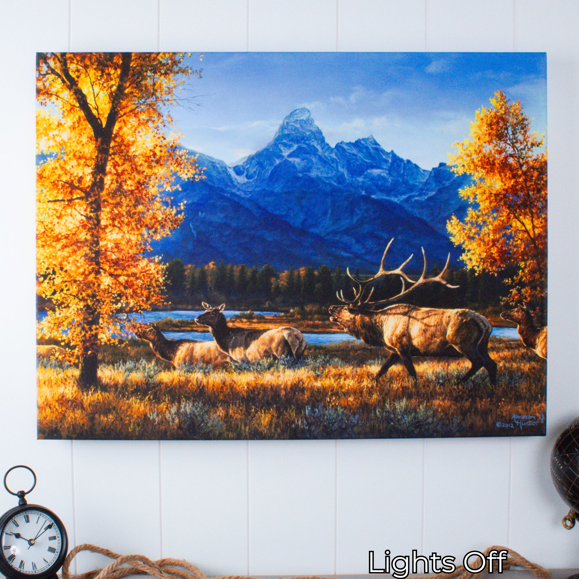 Teton Range 18x24 Fully Illuminated LED Wall Art