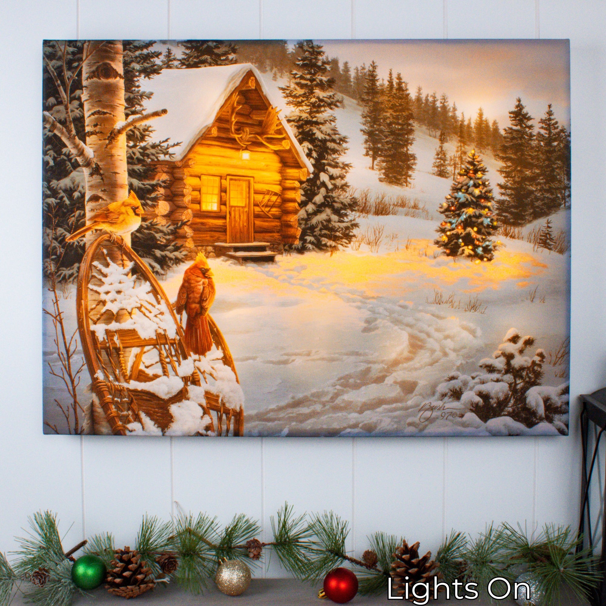 Winter Colors 18x24 Fully Illuminated LED Wall Art
