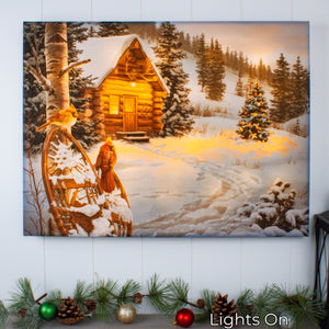 Winter Colors 18x24 Fully Illuminated LED Wall Art