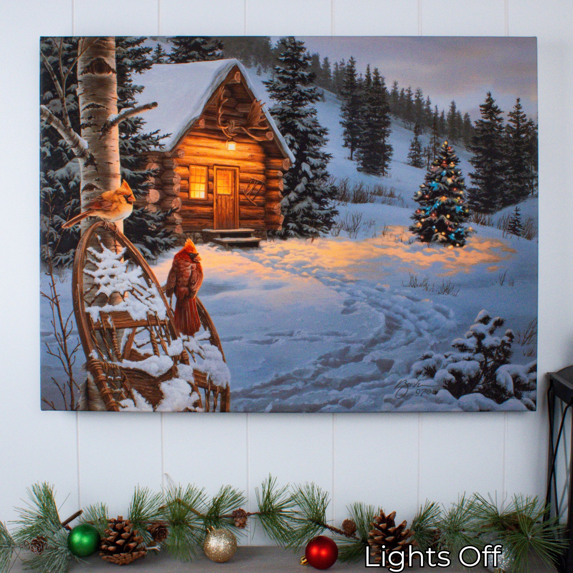 Winter Colors 18x24 Fully Illuminated LED Wall Art