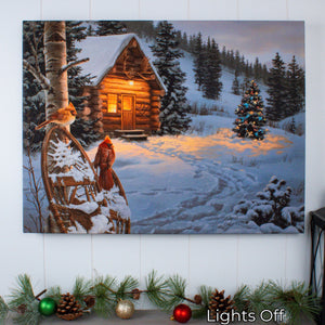 Winter Colors 18x24 Fully Illuminated LED Wall Art