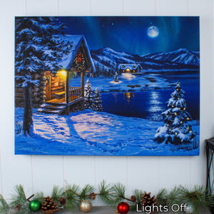 Moonrise 18x24 Fully Illuminated LED Wall Art