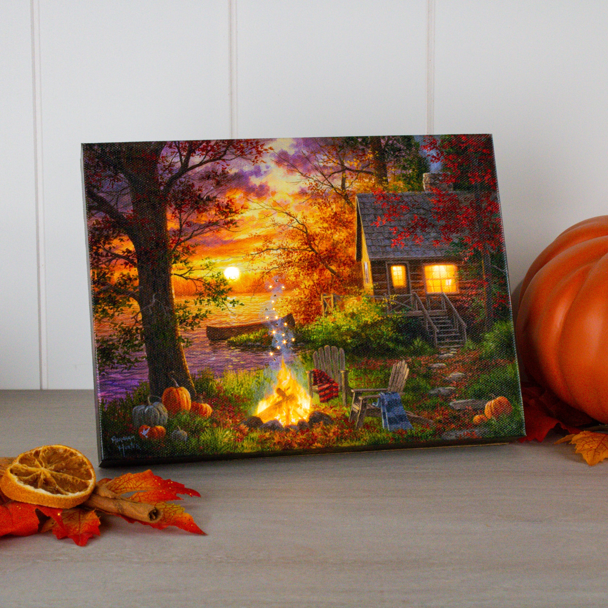 Sunset Serenity 8x6 Lighted Tabletop Canvas
