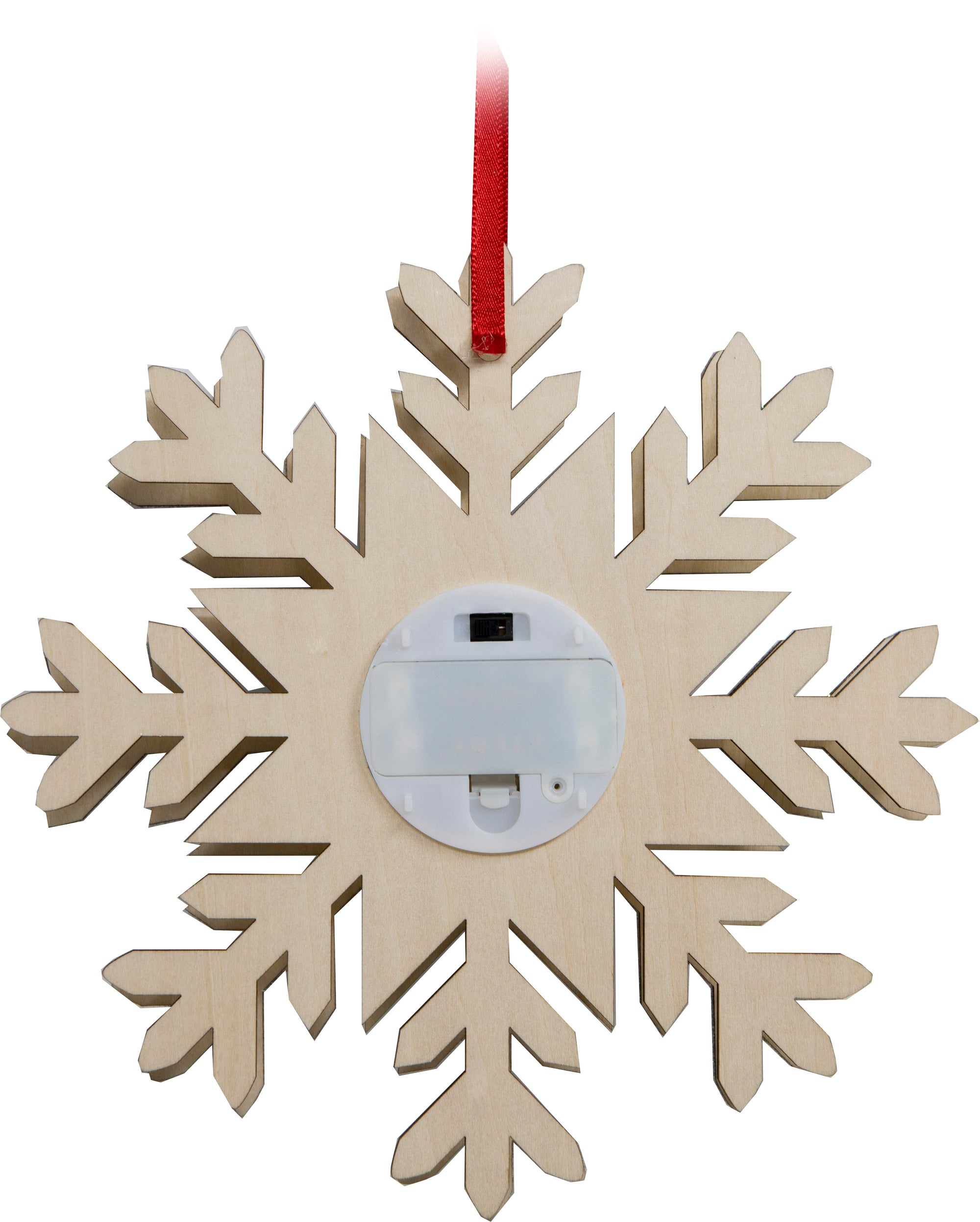 O Come Emmanuel LED Wood Snowflake