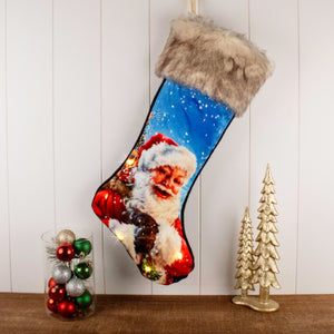 Santa LED Stocking