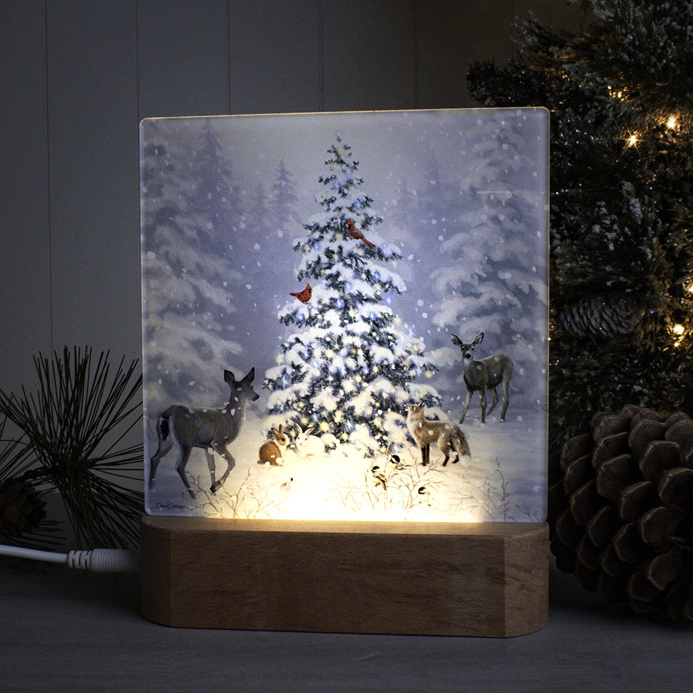 Woodland Christmas LED Nightlight