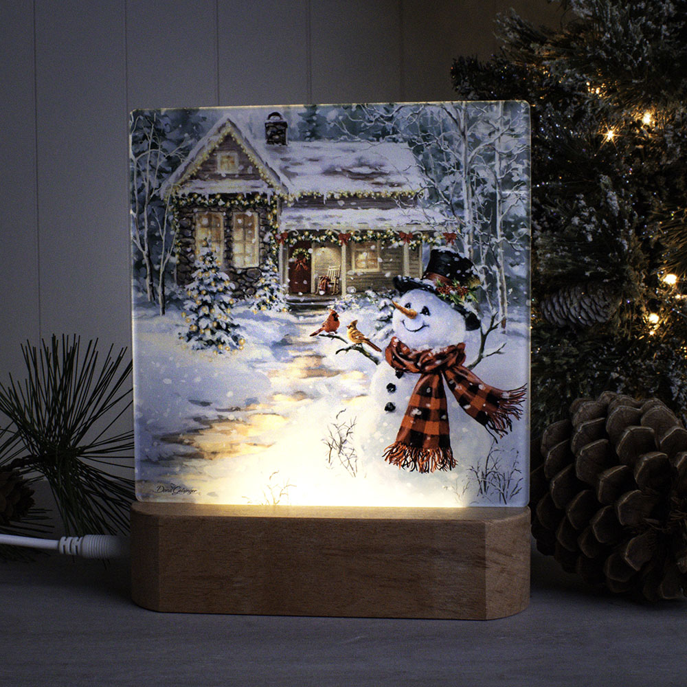 Cottage in the Snow LED Nightlight