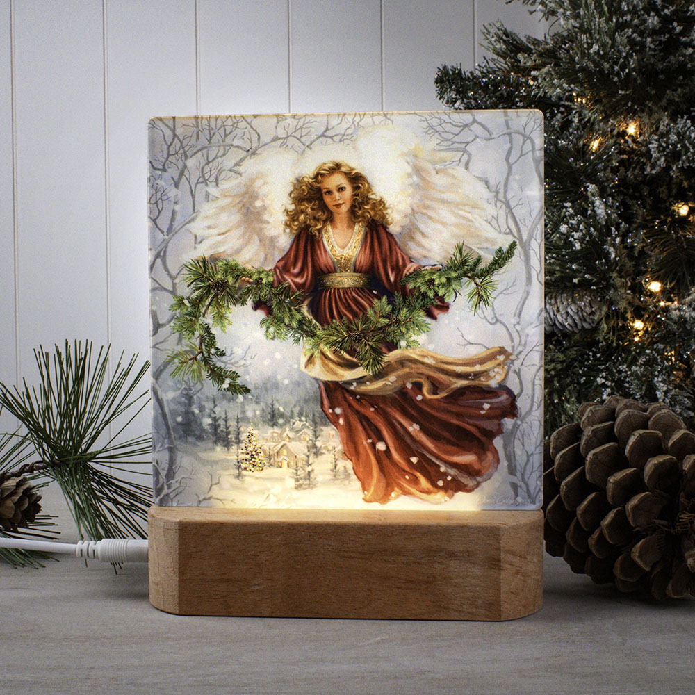 Snowfall Angel LED Nightlight