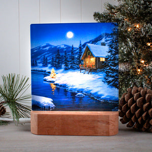 Christmas Cabin LED Nightlight