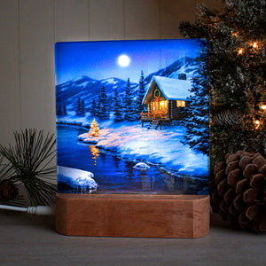 Christmas Cabin LED Nightlight