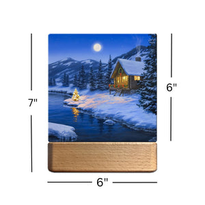 Christmas Cabin LED Nightlight