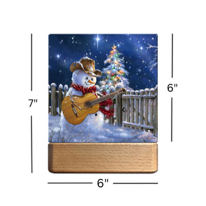 Guitar Snowman LED Nightlight