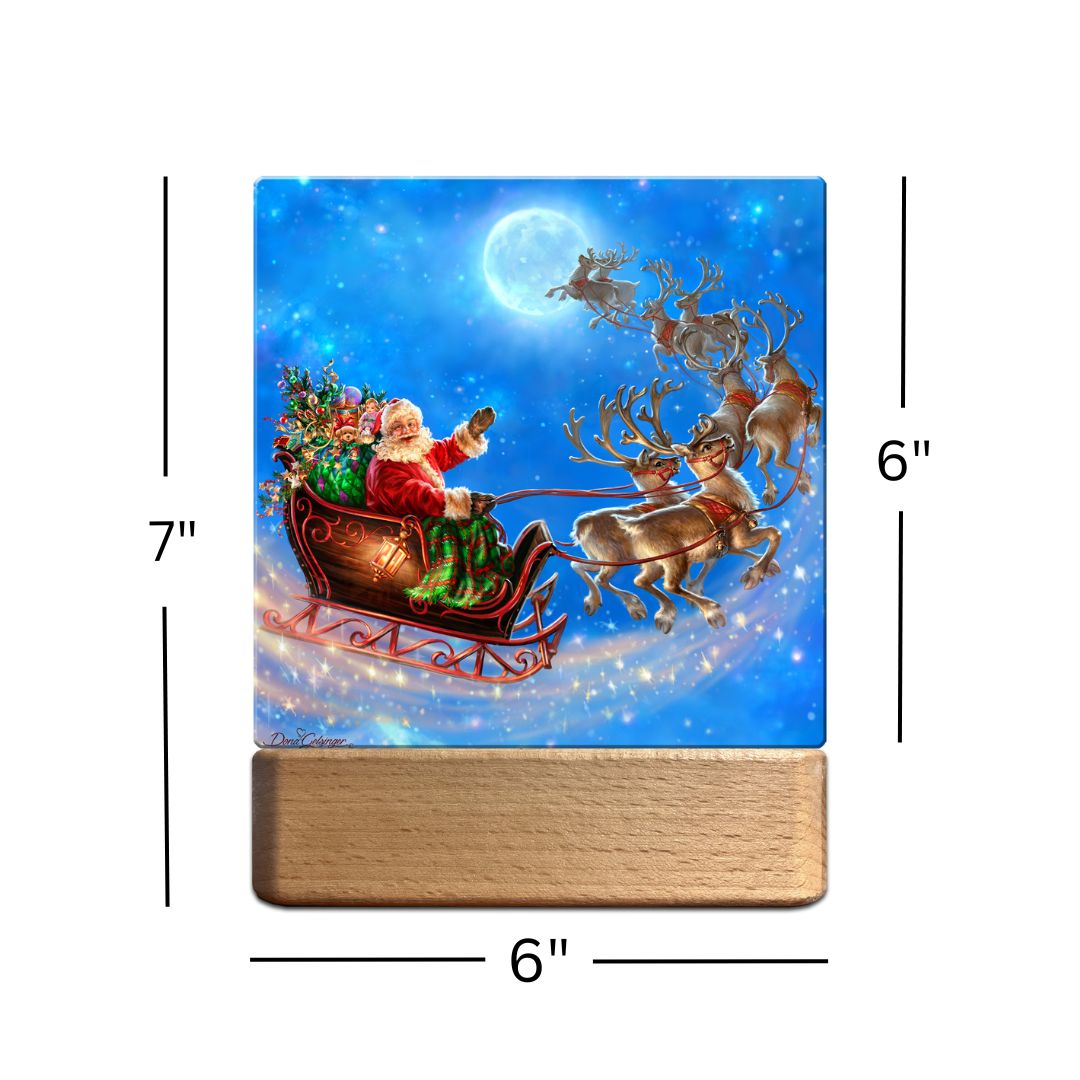 Santas Magical Flight LED Nightlight