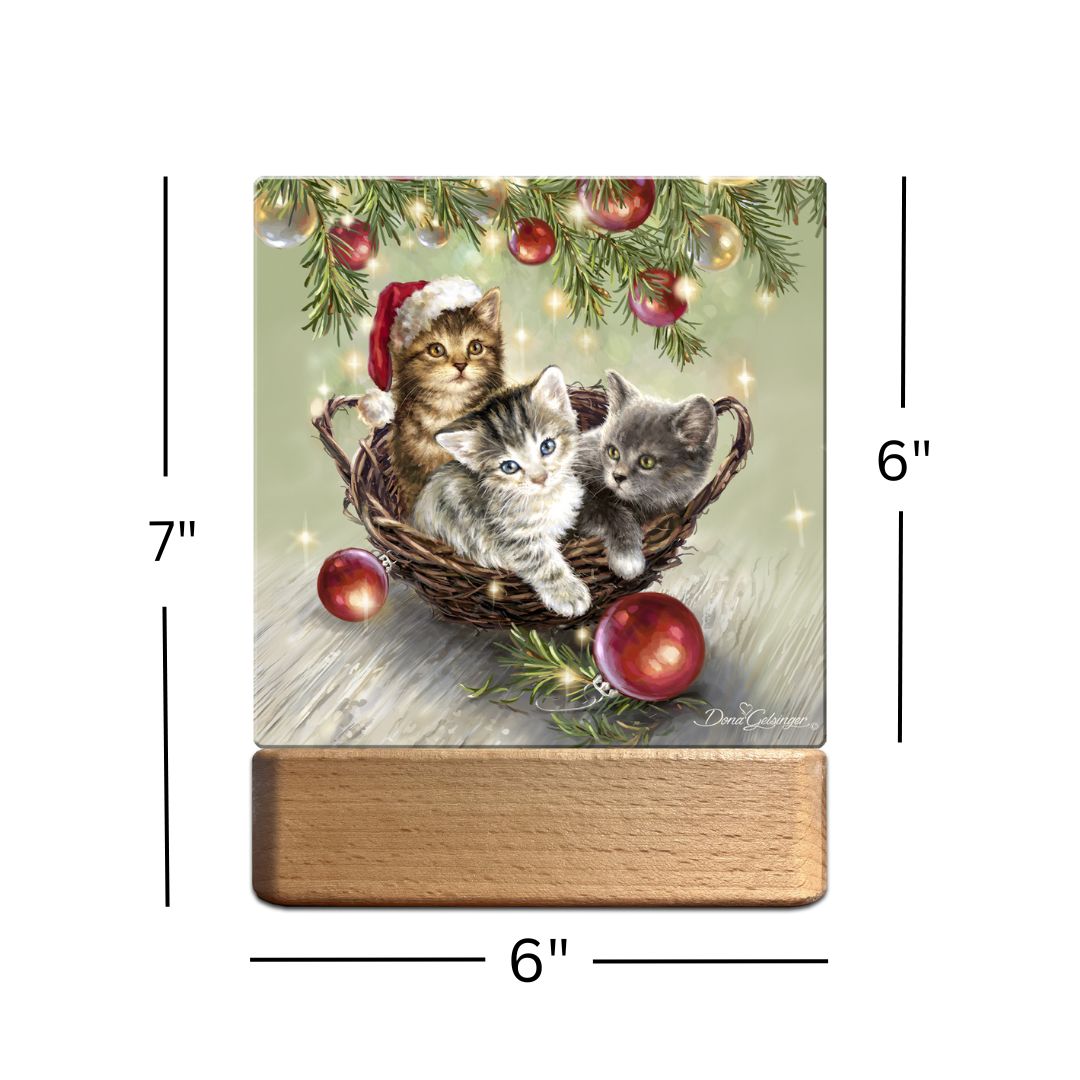 Christmas Kittens LED Nightlight