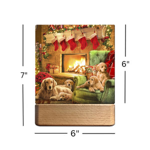 Golden Christmas LED Nightlight