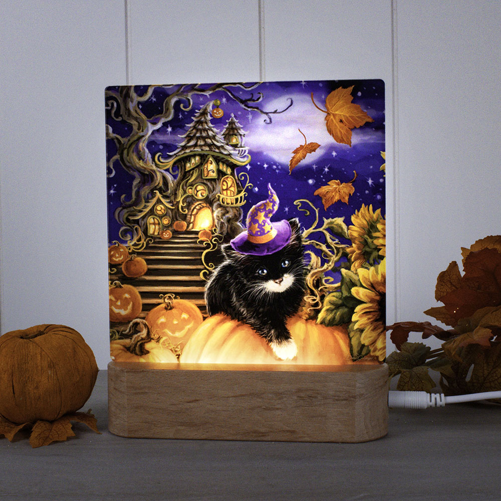 Halloween Kitten LED Nightlight