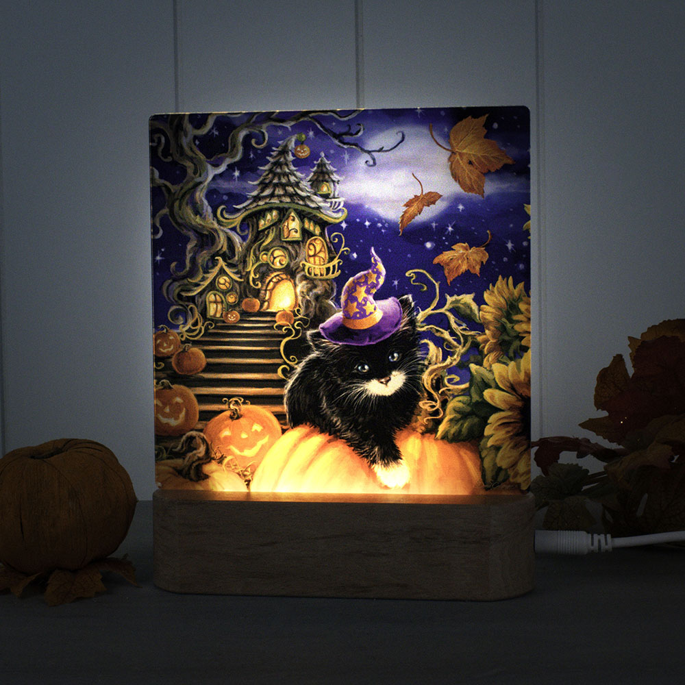 Halloween Kitten LED Nightlight