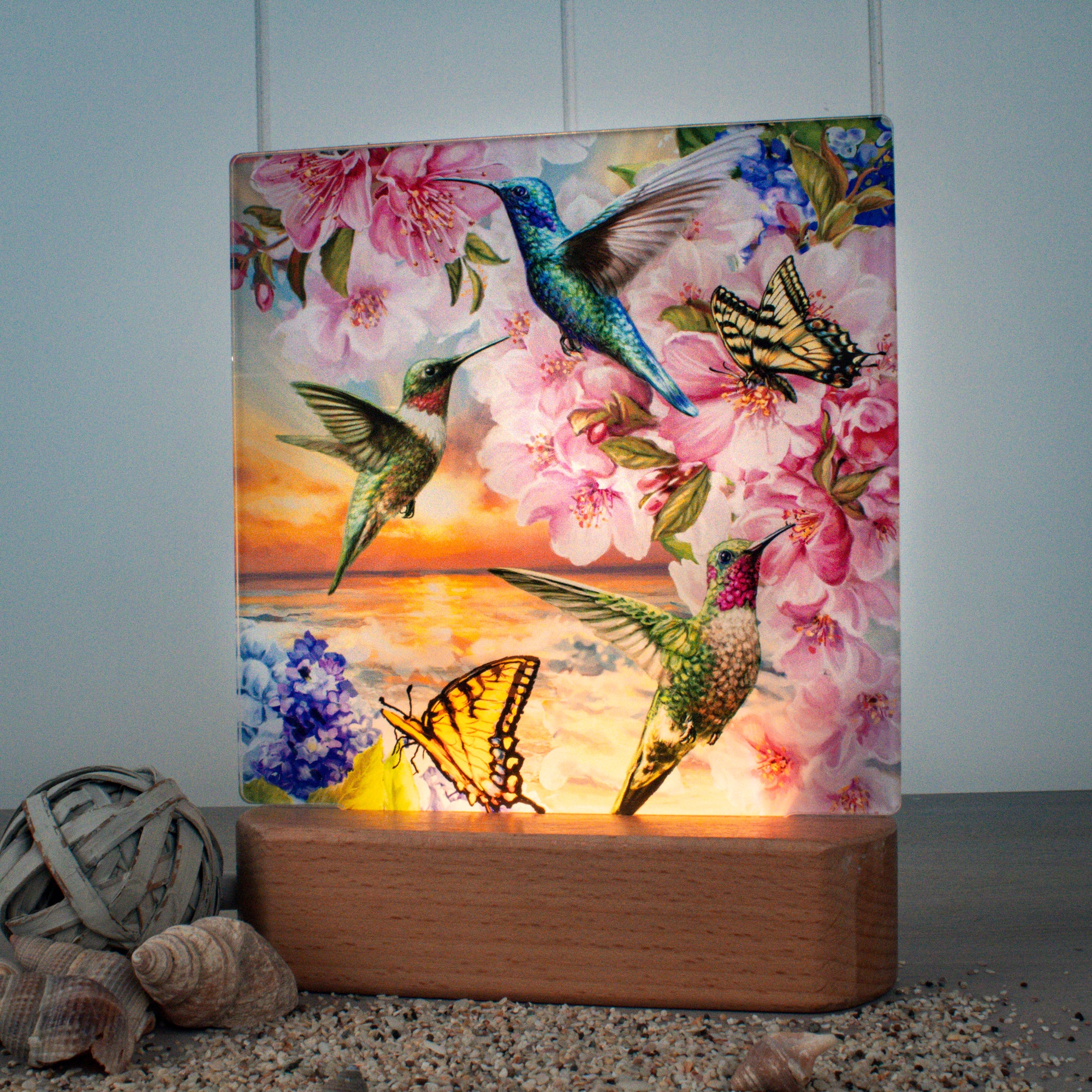 Hummingbird Sunset LED Nightlight